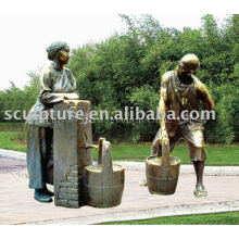 human outdoor bronze sculpture/figure copper sculpture